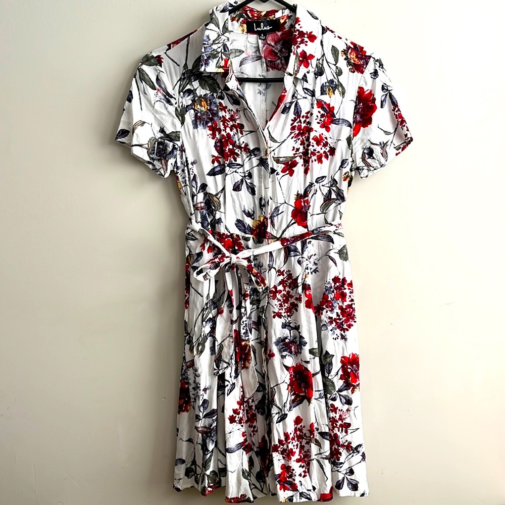 Lulus button up dress size S